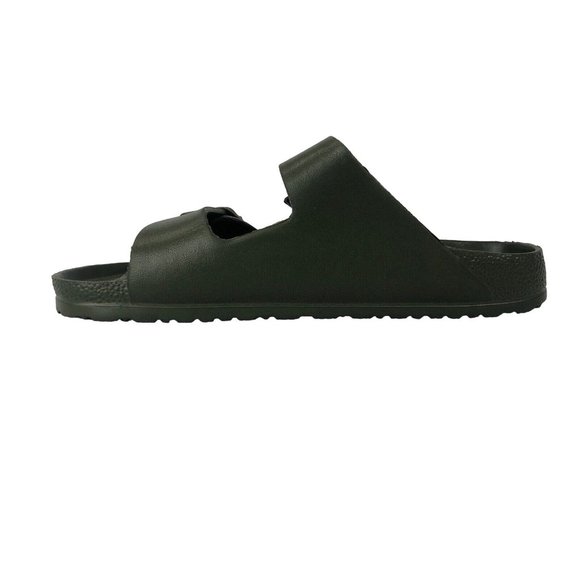 Sun + Stone Men's Jude Slip-On Sandals Slide Olive - Picture 6 of 9